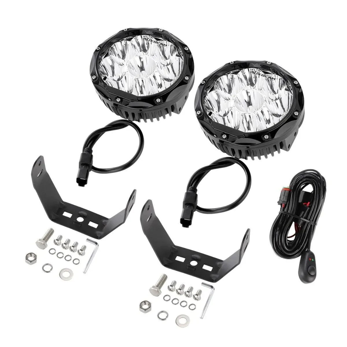 7 Inch 90W Round Spot Beam Offroad LED Driving Lights W/SAE Compliant