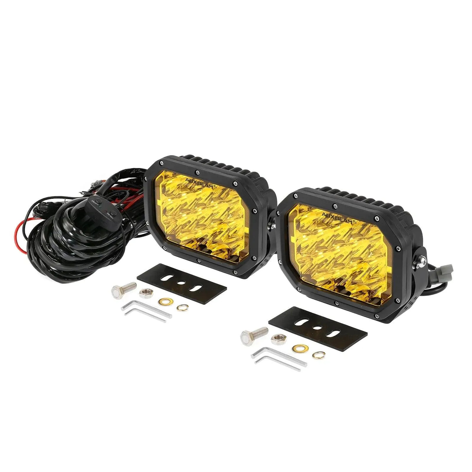 7X5 Inch LED Pods Amber Spot Driving Lights