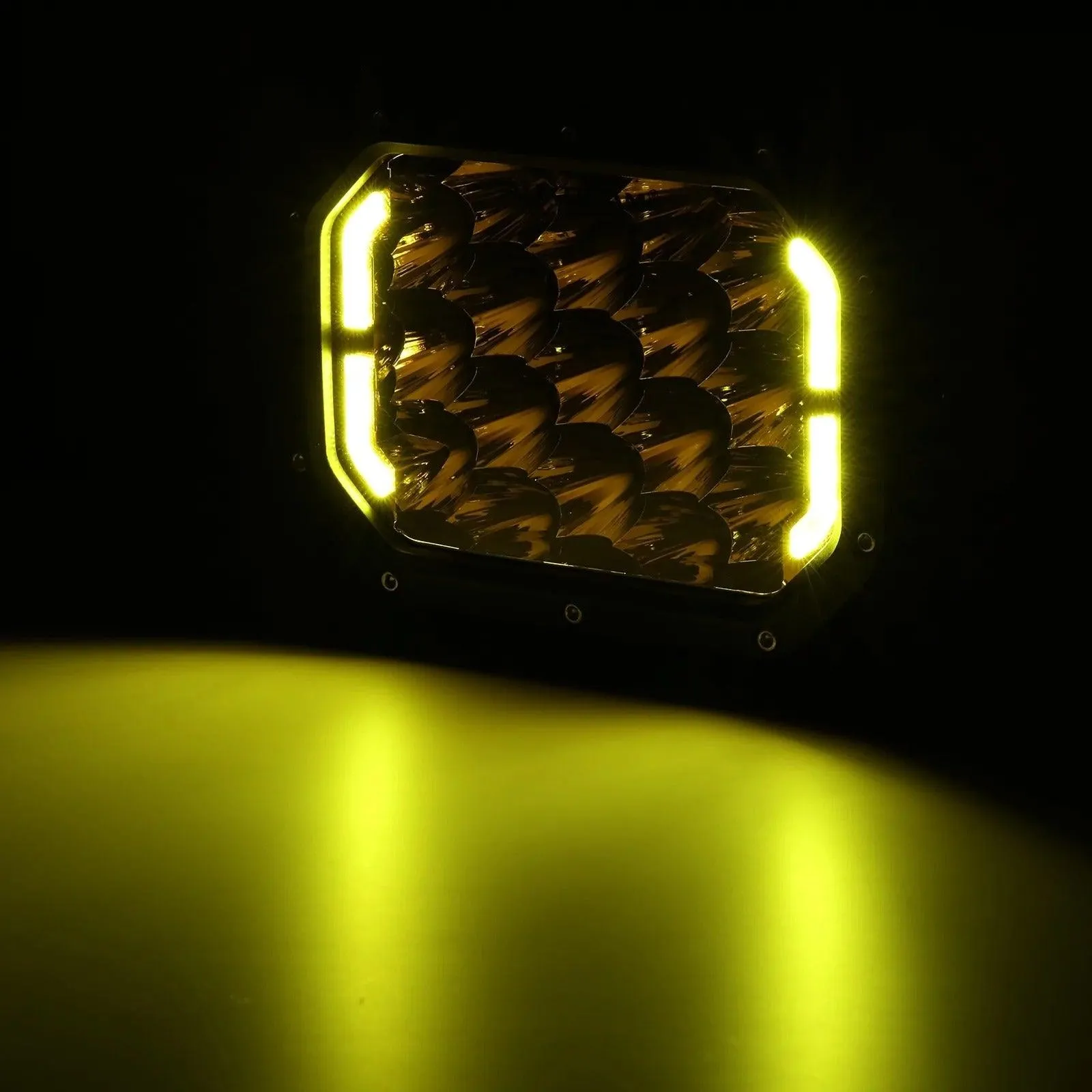 7X5 Inch LED Pods Amber Spot Driving Lights
