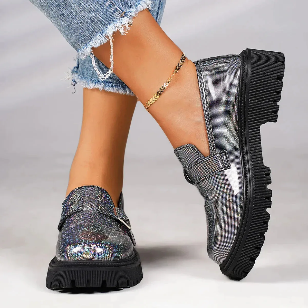 AMOZAE- -  Fashion Laser Loafers