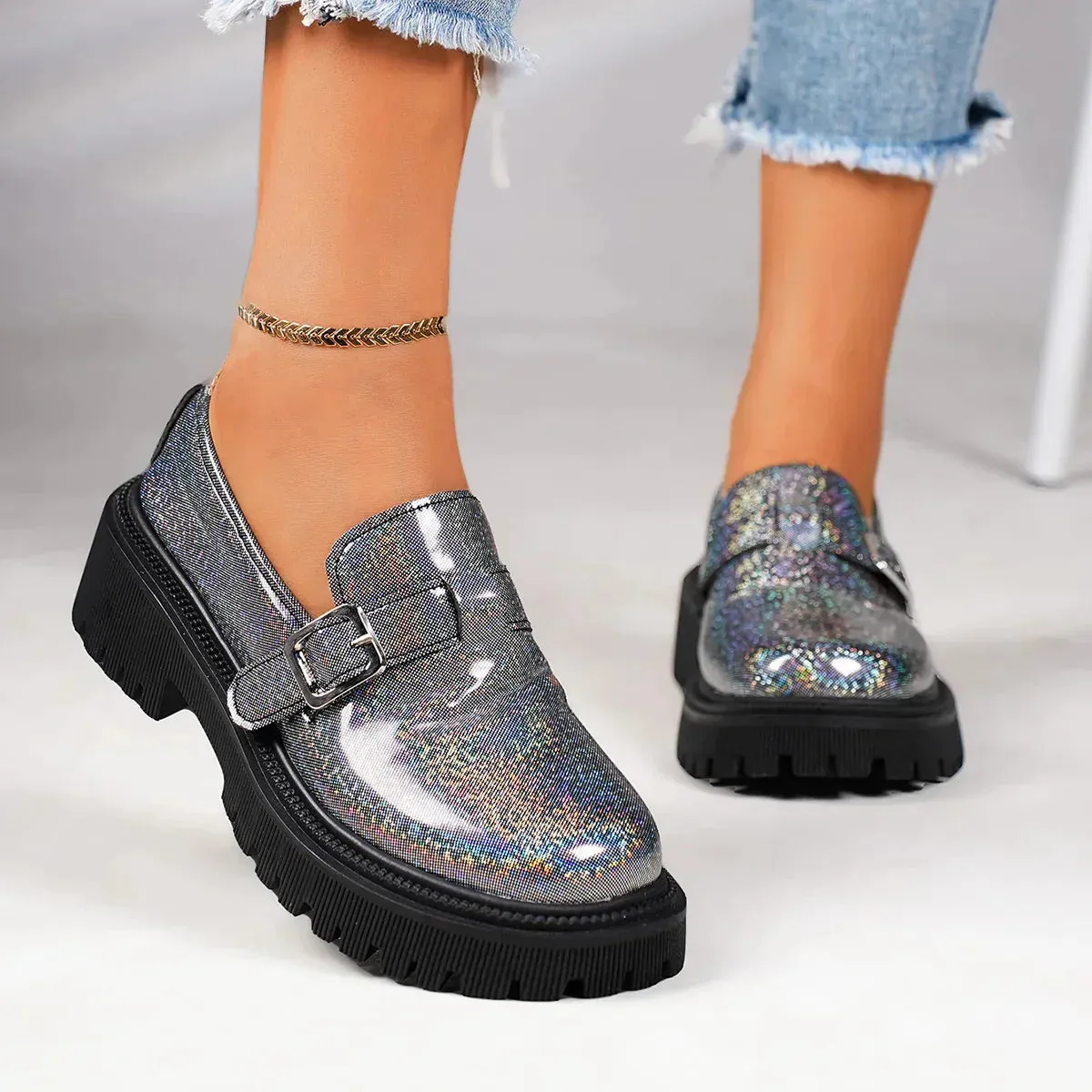 AMOZAE- -  Fashion Laser Loafers