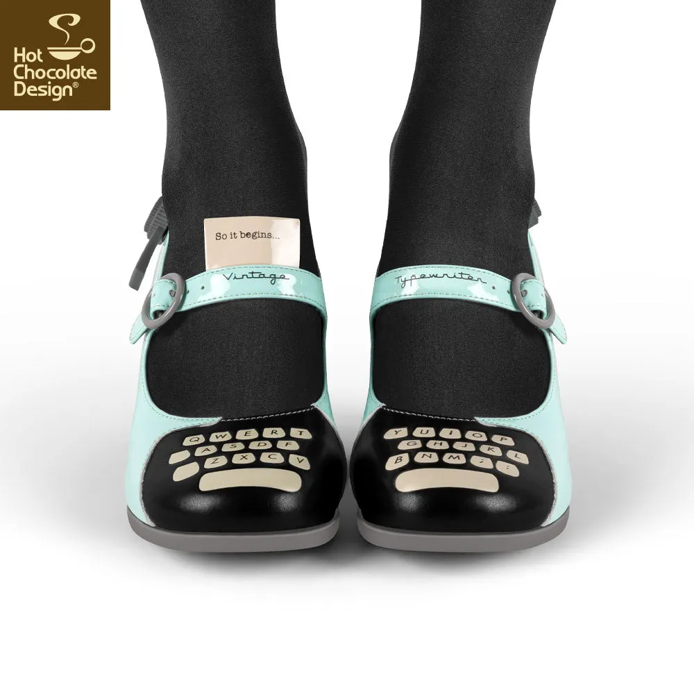 Chocolaticas® TYPEWRITER Women's Mary Jane Pump