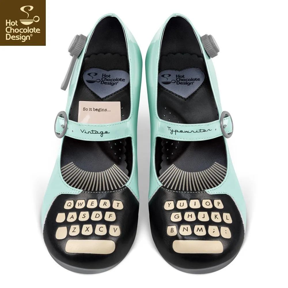 Chocolaticas® TYPEWRITER Women's Mary Jane Pump