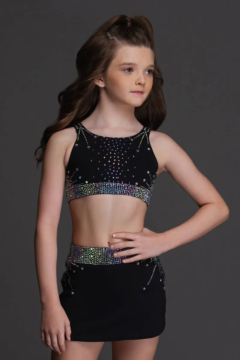 Crystal Couture Mid Rise Skirt