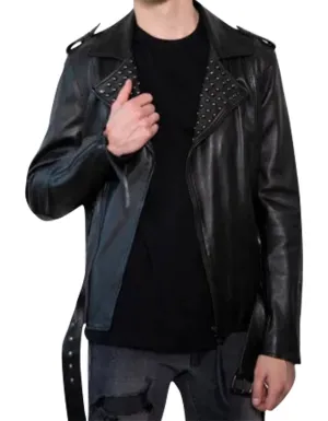 Saint Laurent Diablo Studded Jacket