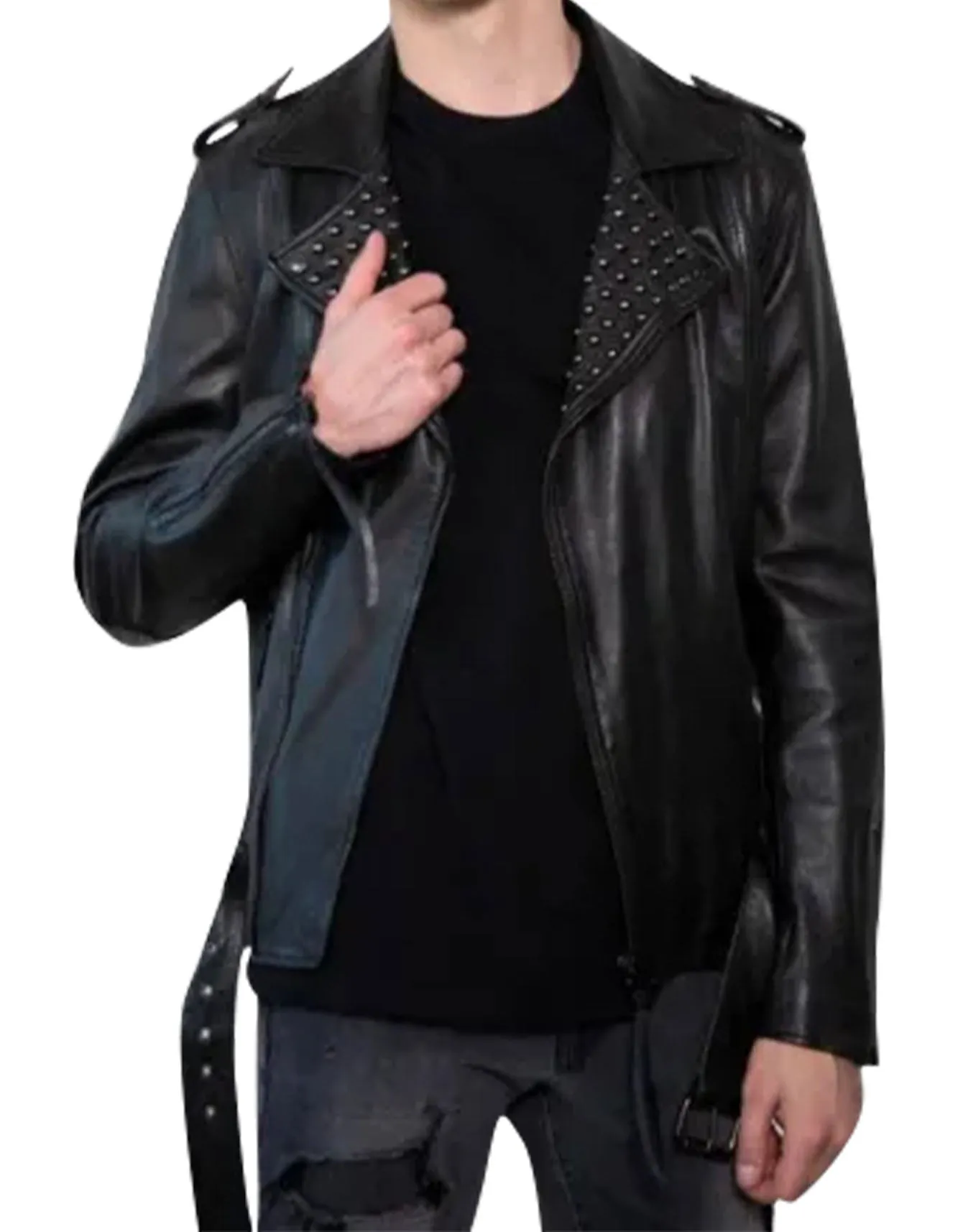Saint Laurent Diablo Studded Jacket