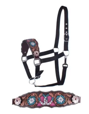 Showman Horse Shoe Bronc Halter