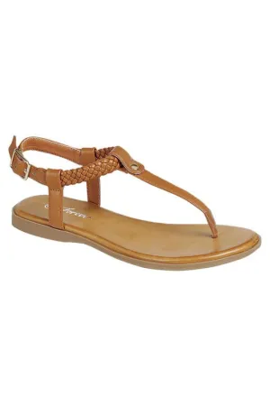 Tan Braided Sandal